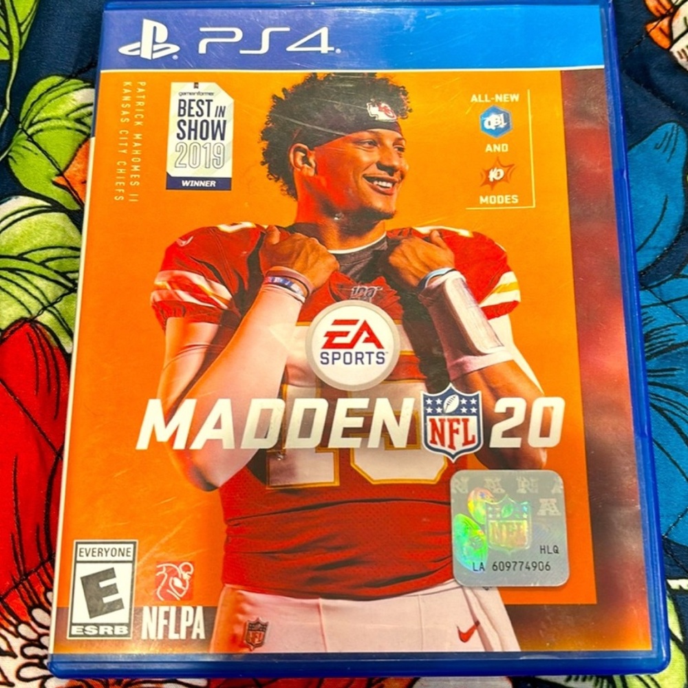 Sony PS4 Madden NFL 20 - Blue and Orange Case